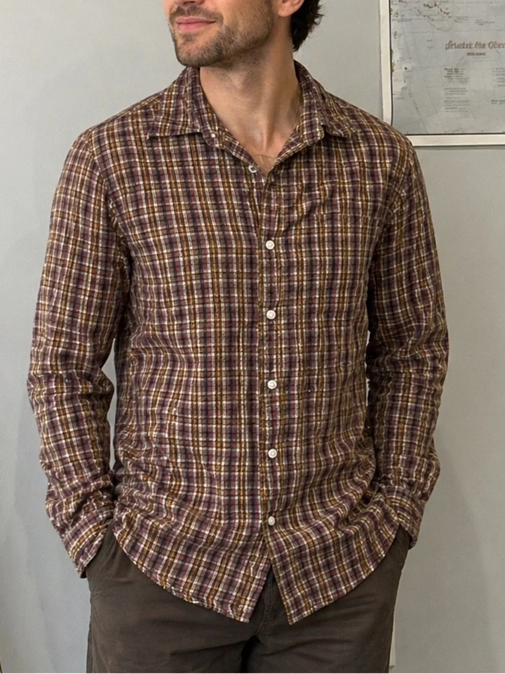 J. Crew Plaid Lightweight Button-Down‎ Shirt